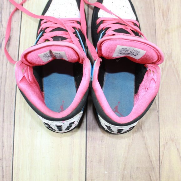 Jordan 1 Flight Kids Cool Retro Colors Leather Lace-up High Top Sneakers US 6 Y - Picture 7 of 10